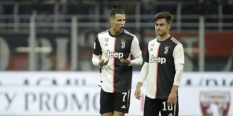 Juventus strikers Cristiano Ronaldo (L) and Paulo Dybala (Photo | AP)