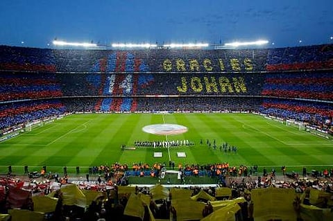 FC Barcelona's Camp Nou is the biggest stadium in Europe with more than 99,000 seats. (File Photo | AFP)