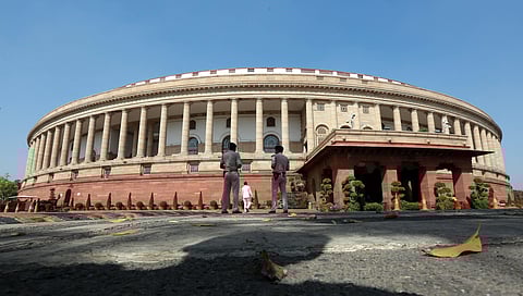 A deserted view of Parliament House. (Photo | Shekhar Yadav/EPS)