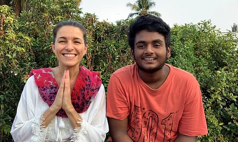 Stephanie Herve with Thomson Antony