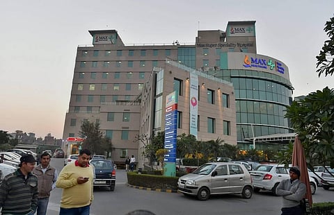 Max Hospital, Patparganj is an upscale health facility in east Delhi. (Photo | PTI))