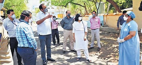 The IMCT team visits a red zone in Hyderabad