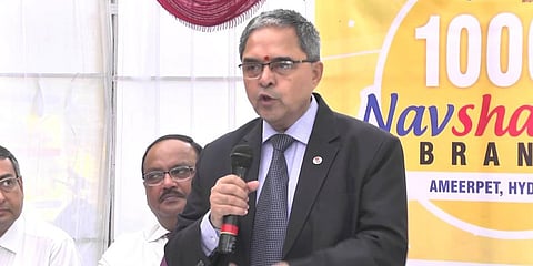 Former Andhra Bank chief Suresh N Patel. (Photo| YouTube secreengrab)