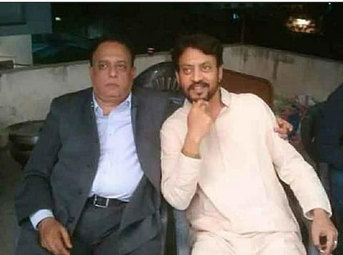 Dr Sajid Nissar with his nephew Irrfan Khan