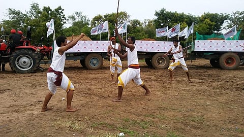 Manikandan took to Silambattam when he was four years old