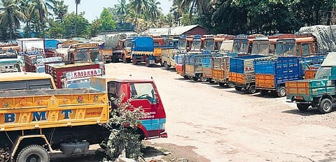 The operation of goods vehicles, except for essential commodities, have been completely stalled in view of the lockdown | S Dinesh