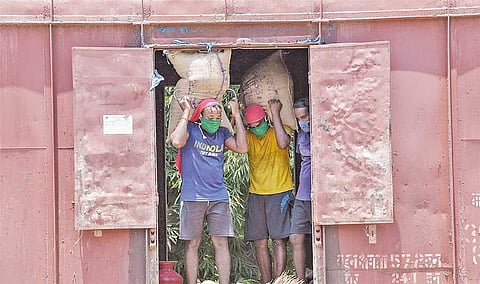 Tiruchy railway division transports 23 tonnes of food grains in a week