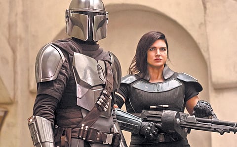 A still from 'The Mandalorian'