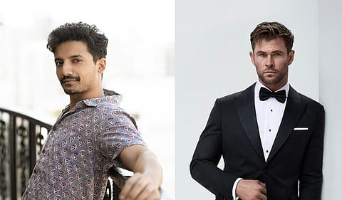 Priyanshu Painyuli and Chris Hemsworth (Photo | Instagram, Facebook)