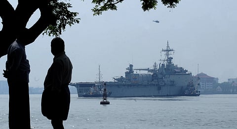 INS Jalashwa. (Photo | A Sanesh, EPS)