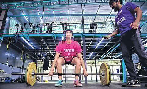 Hemavathi Saklaspur and Abinav Shankar Narayan, co- founders, Namma CrossFit Shriram BN