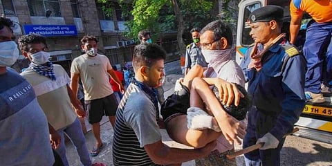 Gas leak from LG Polymers plant on the outskirts of Visakhapatnam on May 7 had killed 12 people and affected over 400. (Photo | PTI)