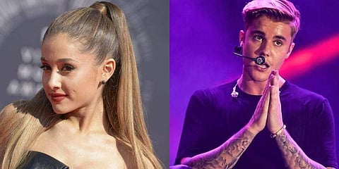 Ariana Grande and Justin Bieber