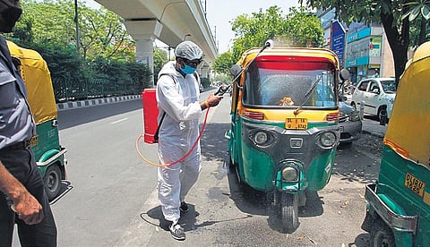 Disinfection is going hand-in-hand with relaxations of lockdown norms as officials are trying to keep Covid cases in check in New Delhi | ANIL SHAKYA