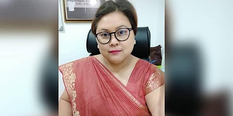 Y Samita works as an assistant nursing superintendent at a Kolkata hospital. (Photo | Express)