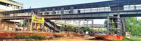 The 88-metre-long foot overbridge connects Samaypur Badli Metro station to nearby Badli railway station and Samaypur village | Express