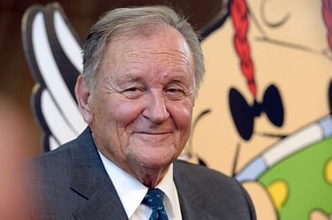 French cartoonist and author, Asterix creator Albert Uderzo. (Photo | AFP)