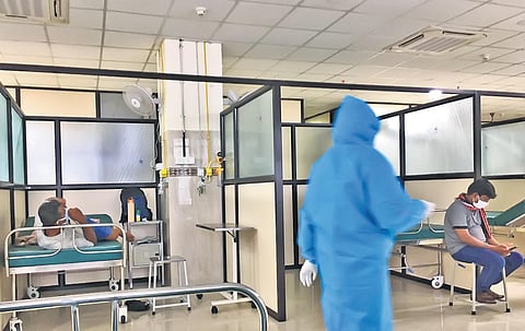 A Covid-19 isolation ward at a hospital. (Photo | EPS)