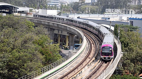 Bengaluru metro train.