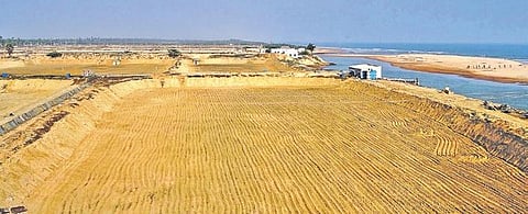 The barren shrimp farms alongside East Coast Road | Express