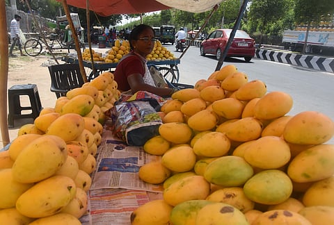 During the summer, many roadside shops are established by farmers, without proper precautions, to sell mangoes to travellers (Representative Image)