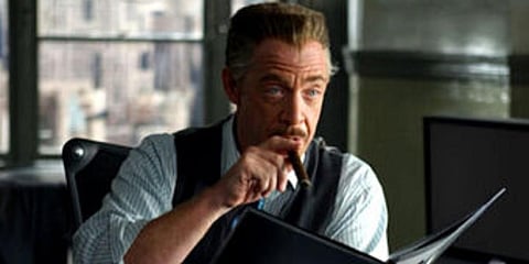 JK Simmons as J Jonah Jameson in 'Spiderman'