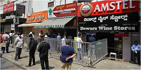 The state got a collection of Rs 45 crore collection from liquor sales, much higher than it was expected. (Photo | Meghana Sastry, EPS)