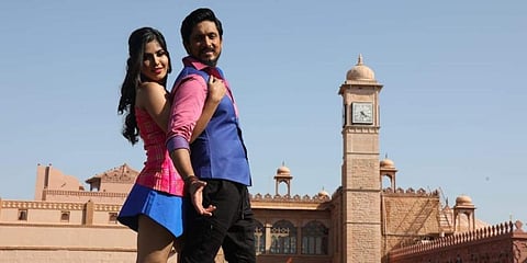 Sandalwood actors Ajay Rao and Apoorva in 'Krishna Talkies'.