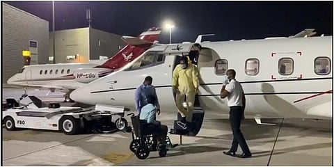Dileep Sabareesh will be the first air medical transfer since the start of the pandemic from West Asia.