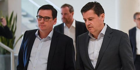 German Football League CEO Christian Seifert (R) (Photo | AFP)