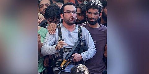 Commander-in-Chief of Hizbul Mujahideen Riyaz Naikoo. Naikoo was killed in an encounter with security forces at Beighpora area in Pulwama district of South Kashmir on Wednesday. (Photo | PTI)