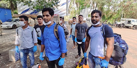 Seven bellboys of a luxury hotel in Udma are returning to Jharkhand. (Photo| EPS)