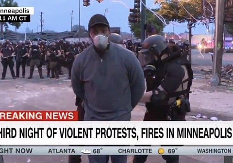 CNN journalist Omar Jimenez was arrested on camera. (Photo| YouTube screengrab)