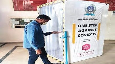 Collegians create anti-COVID-19 gadgets