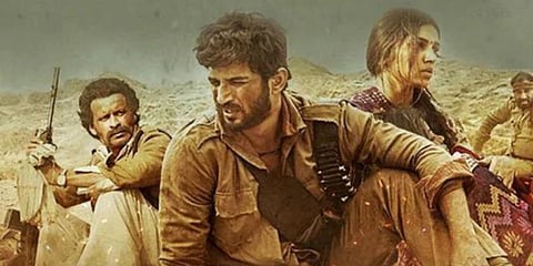 A still from Manoj Bajpayee and Sushant Singh Rajput-starrer 'Sonchiriya'. (Photo | Twitter)
