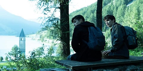 A still from Italian series 'Curon'.