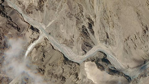 This satellite photo provided by Planet Labs shows the Galwan Valley area in the Ladakh region near the Line of Actual Control between India and China Tuesday, June 16, 2020. (Photo | AP)