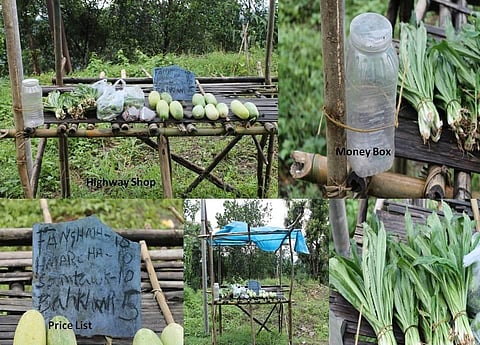 A roadside shop without keeper in Mizoram (Photo | EPS)