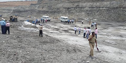 Four workers died in an explosion at an Open Cast Coal Mine in Godavarikhani.