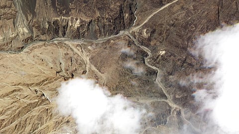 This June 18, 2020, satellite photo released by Planet Labs, shows the reported site of a fatal clash between Indian and Chinese troops in the Galwan River Valley in the Ladakh region near the Line of Actual Control