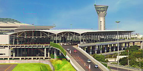 Rajiv Gandhi International Airport in Hyderabad.