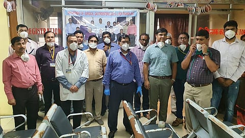 The doctors of the surgical gastroenterology department of Patna's IGIMS (Photo | EPS)
