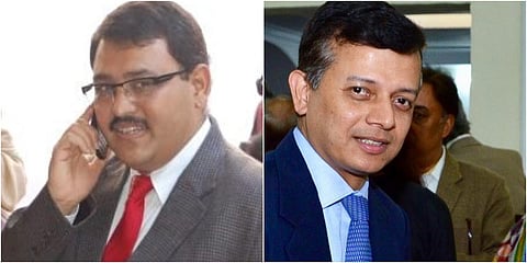 Senior IAS officers Hari Ranjan Rao (L) and Partha Sarthi Sensharma (Poto| Twitter)