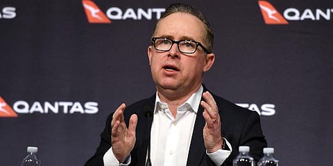Qantas Chief Executive Alan Joyce speaks during a press conference in Sydney, Thursday, June 25, 2020. (Photo | AP)