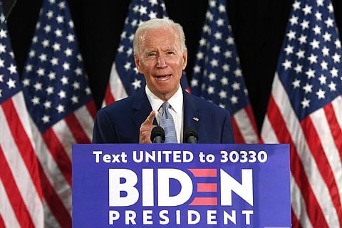 Democratic presidential candidate, former Vice President Joe Biden speaks during an event. (Photo | AP)