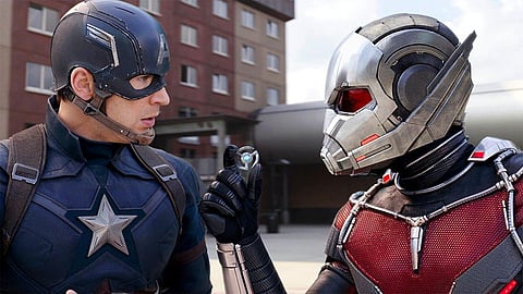 Chris Evans as Captain America and Paul Rudd as Ant-Man in the Avenger's franchise. (Photo | YouTube Screengrab)