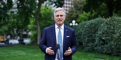 US national security advisor Robert O'Brien. (Photo| AFP)