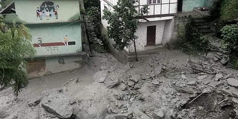 Sikkim flash floods (Photo | Pawan Chamling Twitter)