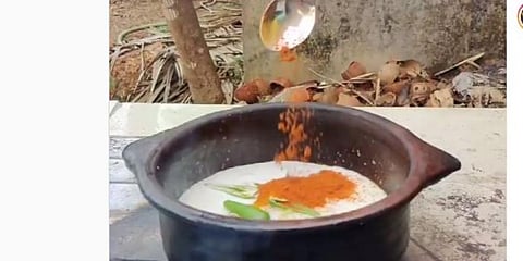 A screengrab of 'foodhunter' Instagram cooking video.
