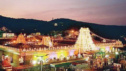 The Tirumala temple used for representational purpose only. (Photo | EPS)